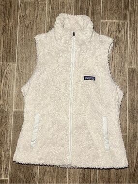 Patagonia Los Gatos Fleece Full-Zip Vest Birch White Womens Medium